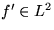 $f'\in L^2$