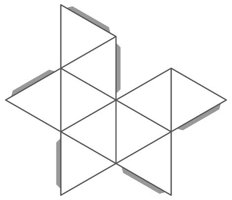 icosahedron template