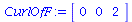 array( 1 .. 3, [( 1 ) = 0, ( 2 ) = 0, ( 3 ) = 2 ] )