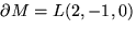 $\partial M = L(2,-1,0)$