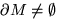 $\partial M \neq \emptyset$
