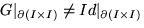 $G\vert _{\partial (I \times I)} \neq Id\vert _{\partial (I \times I)}$