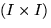 $(I \times I)$
