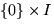 $\{0\} \times I$