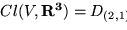$V \cup T^2 = D_{(2,1)}$