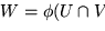 $\psi \colon V \to { \bf R^k}$