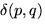 $\delta (p,q)$